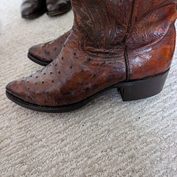 Justin Boots Men's Distressed Brown Western Boots - Picture 4 of 13